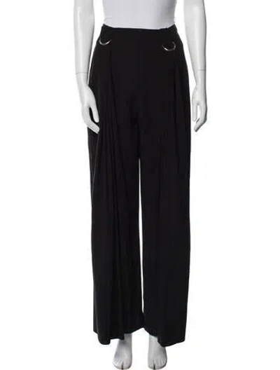 Pre-owned Dion Lee Wide Leg Pants In Black