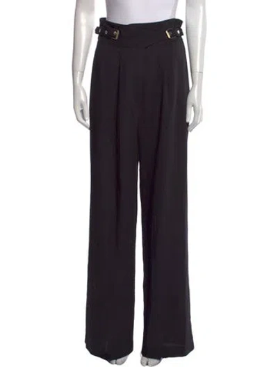 Pre-owned Dion Lee Wide Leg Pants In Black
