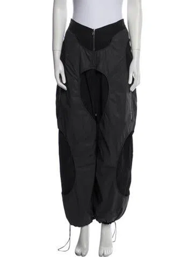Pre-owned Dion Lee Wide Leg Pants In Black