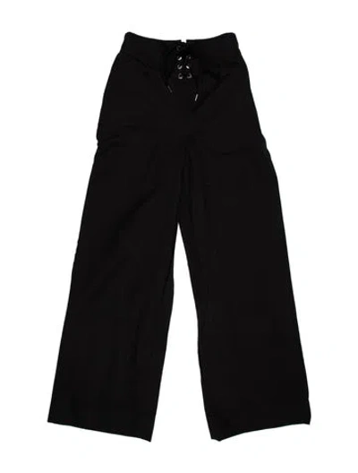 Pre-owned Dion Lee Wide Leg Pants In Black