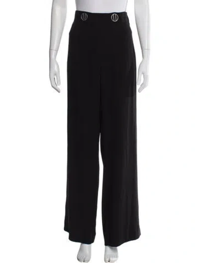 Pre-owned Dion Lee Wide Leg Pants In Black