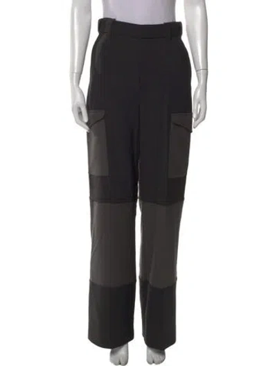 Pre-owned Dion Lee Wide Leg Pants In Black