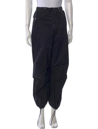 Pre-owned Dion Lee Wide Leg Pants In Black