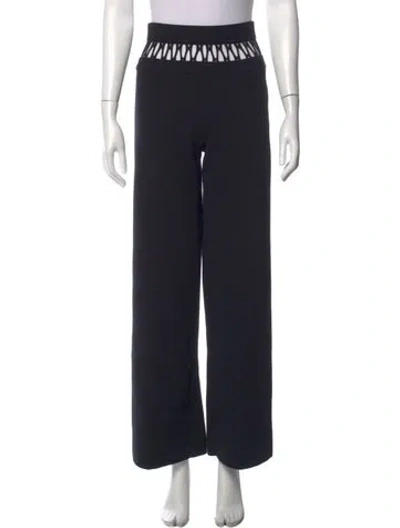 Pre-owned Dion Lee Wide Leg Pants In Black