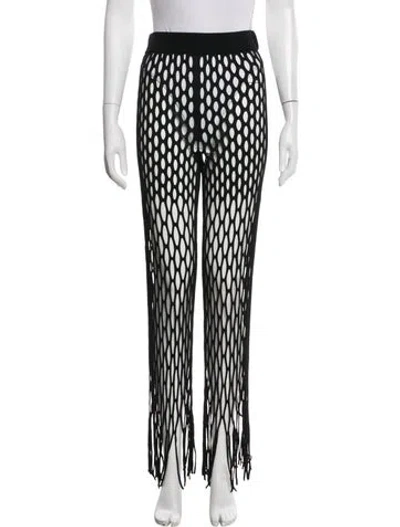 Pre-owned Dion Lee Wide Leg Pants In Black