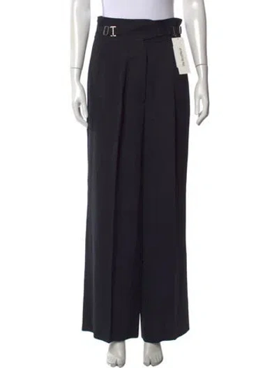 Pre-owned Dion Lee Wide Leg Pants In Black
