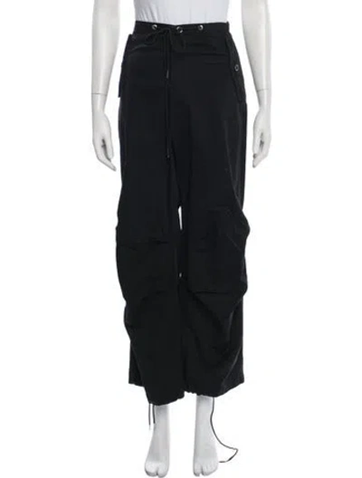 Pre-owned Dion Lee Wide Leg Pants In Black
