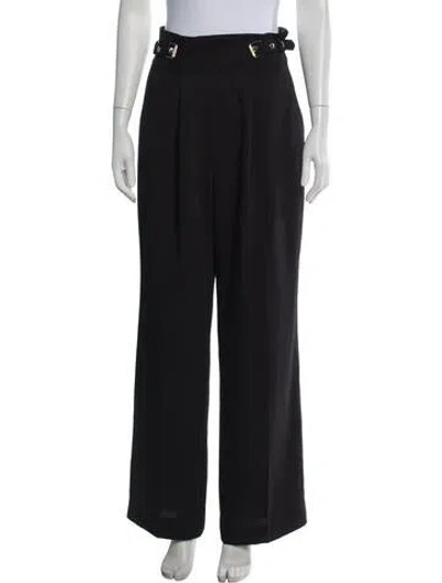 Pre-owned Dion Lee Wide Leg Pants In Black