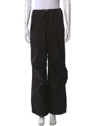 Pre-owned Dion Lee Wide Leg Pants In Black
