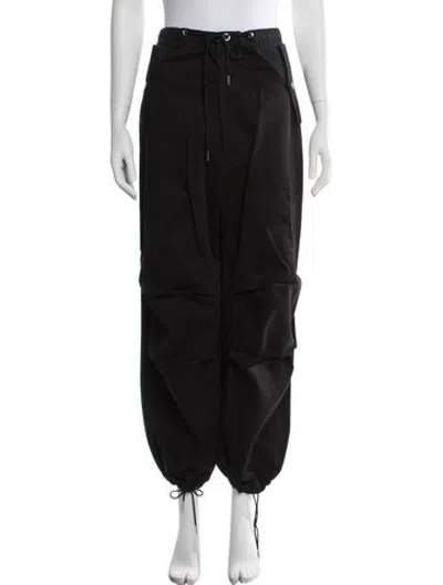 Pre-owned Dion Lee Wide Leg Pants In Black