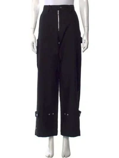 Pre-owned Dion Lee Wide Leg Pants In Blue