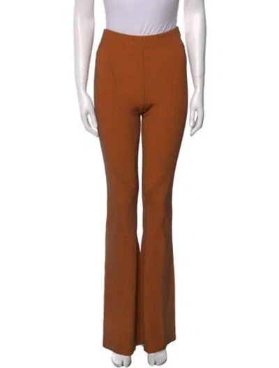 Pre-owned Dion Lee Wide Leg Pants In Brown