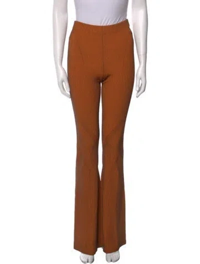 Pre-owned Dion Lee Wide Leg Pants In Brown