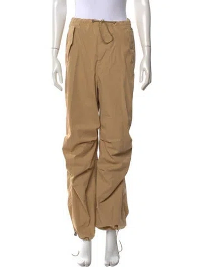 Pre-owned Dion Lee Wide Leg Pants In Brown/neutrals