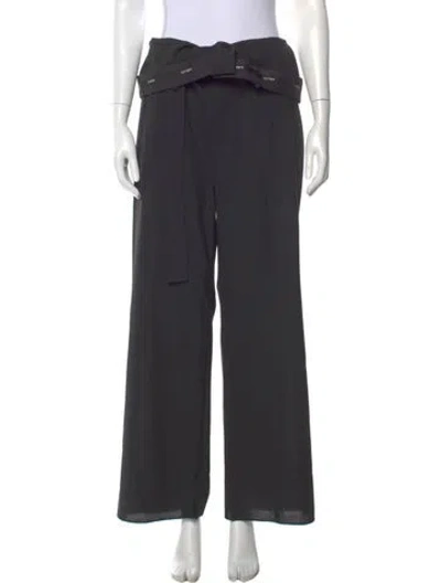 Pre-owned Dion Lee Wide Leg Pants In Gray