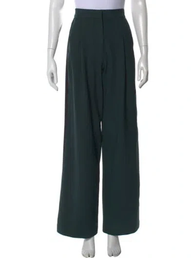 Pre-owned Dion Lee Wide Leg Pants In Green