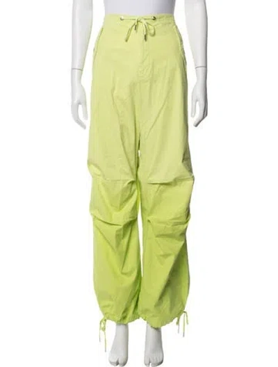 Pre-owned Dion Lee Wide Leg Pants In Green