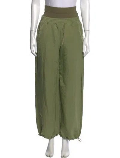 Pre-owned Dion Lee Wide Leg Pants In Green