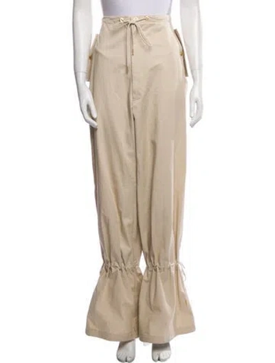 Pre-owned Dion Lee Wide Leg Pants In Neutral