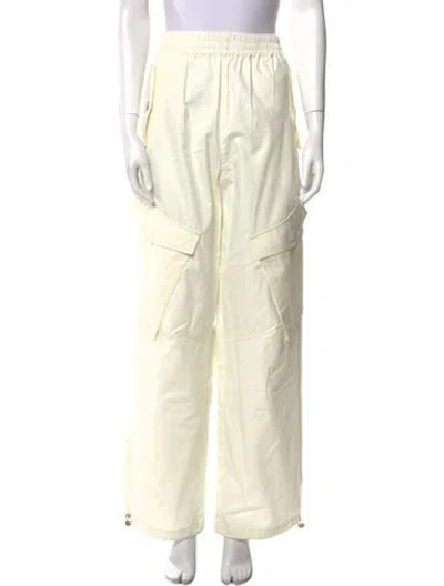 Pre-owned Dion Lee Wide Leg Pants In Neutral