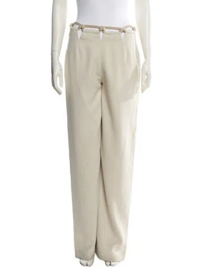 Pre-owned Dion Lee Wide Leg Pants In Neutral