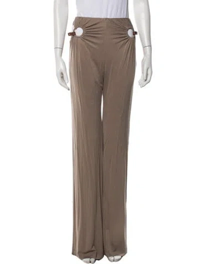 Pre-owned Dion Lee Wide Leg Pants In Neutral