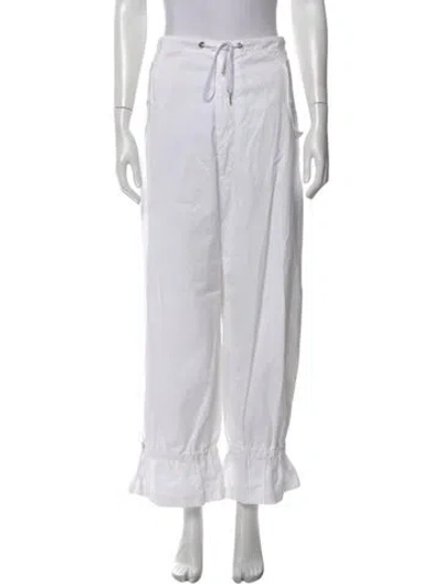 Pre-owned Dion Lee Wide Leg Pants In Neutral