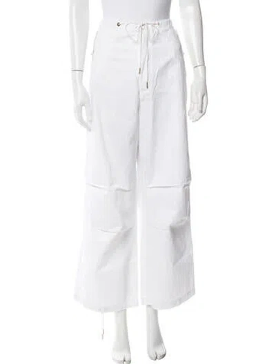 Pre-owned Dion Lee Wide Leg Pants In Neutral