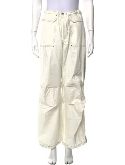 Pre-owned Dion Lee Wide Leg Pants In Neutrals