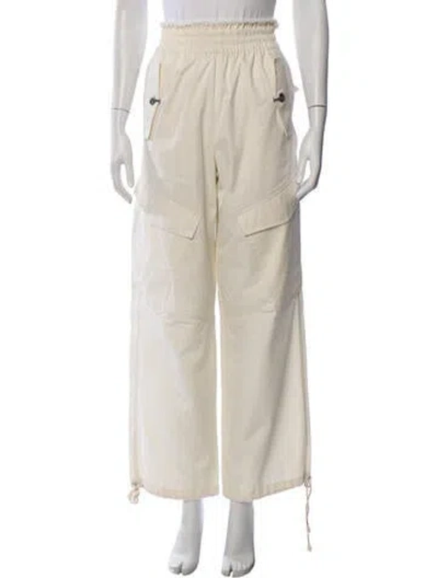 Pre-owned Dion Lee Wide Leg Pants In Neutrals