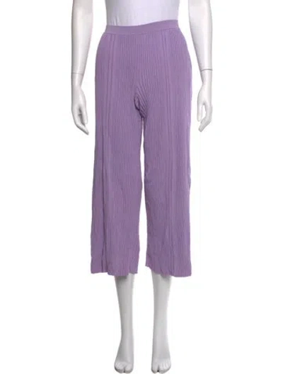 Pre-owned Dion Lee Wide Leg Pants In Purple