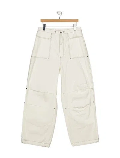 Pre-owned Dion Lee Wide Leg Pants W/ Tags In Neutrals
