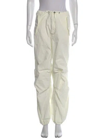 Pre-owned Dion Lee Wide Leg Pants In White