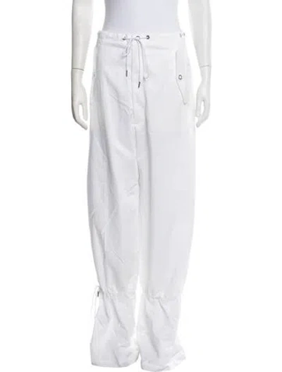 Pre-owned Dion Lee Wide Leg Pants In White
