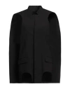 Dion Lee Woman Blazer Black Size 4 Polyester, Virgin Wool, Elastane, Polyamide In Black