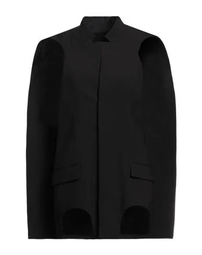 Dion Lee Woman Blazer Black Size 4 Polyester, Virgin Wool, Elastane, Polyamide