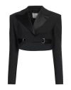 Dion Lee Woman Blazer Black Size 6 Polyester, Wool, Elastane, Polyamide In Black