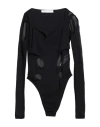 Dion Lee Woman Bodysuit Black Size 6 Cotton, Polyamide In Black