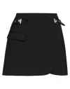 Shop Dion Lee Woman Mini Skirt Black Size 6 Polyester, Wool, Elastane, Polyamide