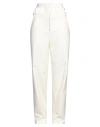 Dion Lee Woman Pants Ivory Size M Polyester, Wool, Elastane, Polyamide In White
