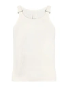 Dion Lee Woman Tank Top White Size Xxs Organic Cotton, Elastane In White