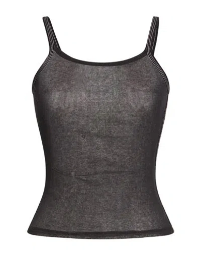 Dion Lee Woman Top Black Size M Cotton, Polyamide