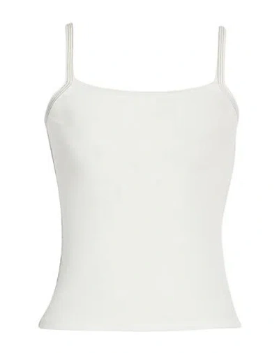 Dion Lee Woman Top Off White Size L Cotton, Polyamide