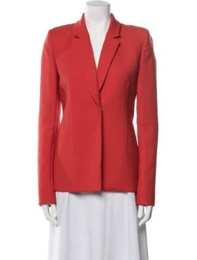 Pre-owned Dion Lee Wool Blazer In Orange