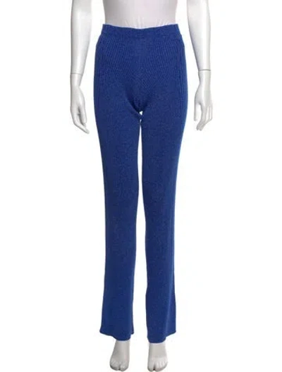 Pre-owned Dion Lee Wool Flared Pants In Blue