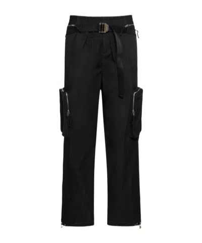 Dion Lee Work Pants With Pocket Pouch In Black
