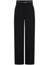 Dion Lee Zipped Wool Straight-leg Trousers In Black