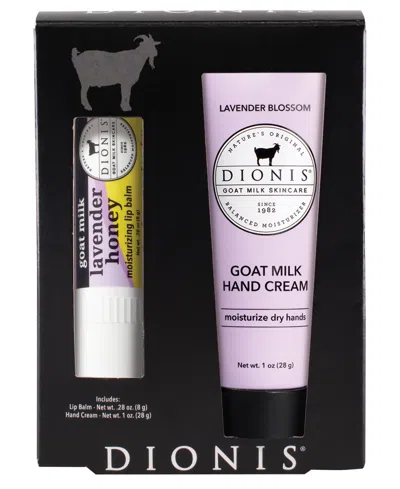 Dionis 2-pc. Lavender Honey Goat Milk Lip Balm And Hand Cream Set In Transparent