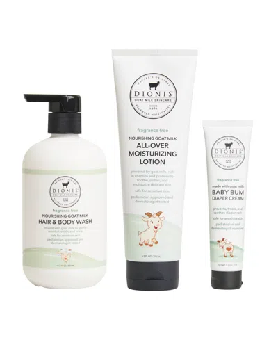 Dionis 3-piece Goat Milk Baby Care Bundle Set In No Color