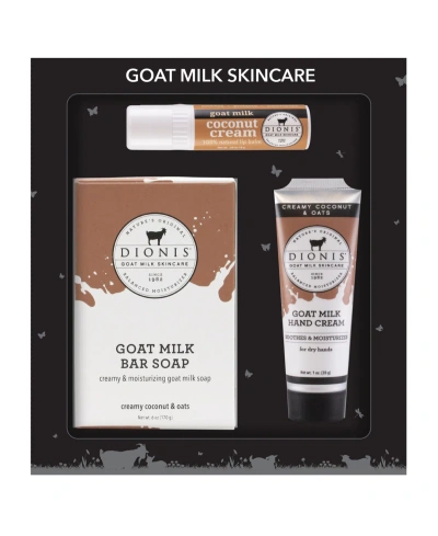 Dionis Creamy Coconut Goat Milk 3 Pc Gift Set In No Color